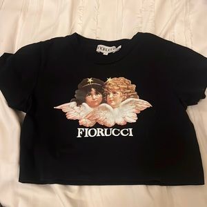 Fiorucci black cropped tee😍😍😍 In amazing condition☺️